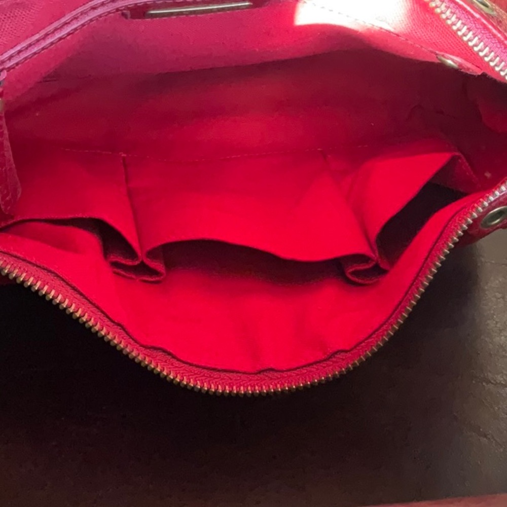 Isabella Fiore Red Studded Marisa Shoulder Bag - Picture 10 of 12
